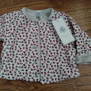 Petit Bateau 6m cardigan NWT